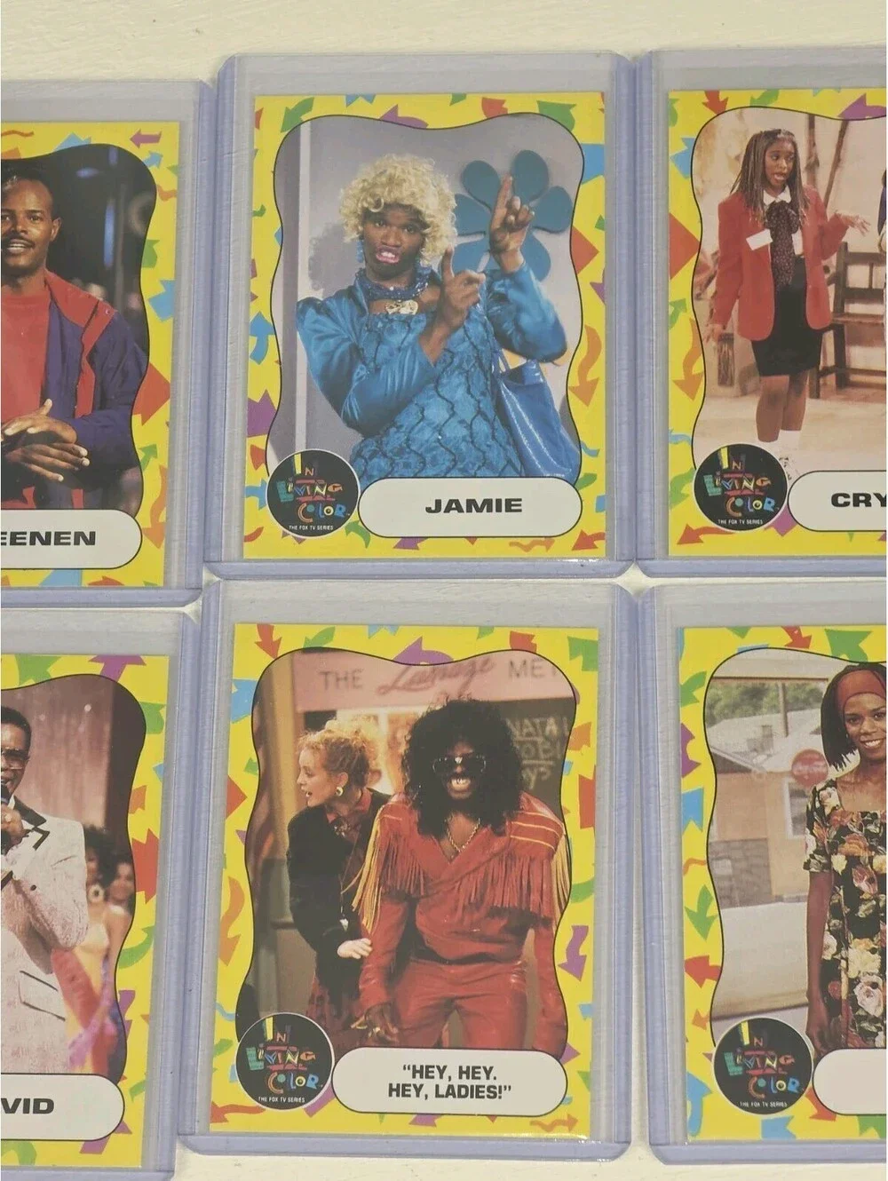 Lot Of 12 Vintage In Living Color TV Series Trading Cards BIG CARDS JLO